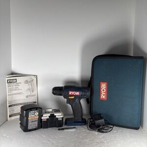 Ryobi CD100 12V 3/8" Drive Cordless Drill Kit | Tested & Working